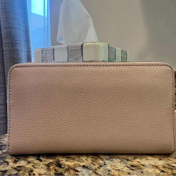 Tory Burch Natural Britten Zip Continental Wallet - Light blush pink - Picture 4 of 7